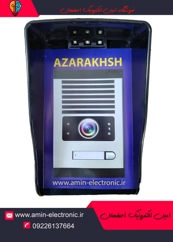 محافظ و قاب باران گیر ایفون تصویری و صوتی با ( LED دید در شب) جنس َپلی کربنات باکیفیت مشکی مناسب همه مدل ها